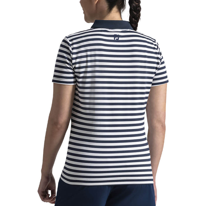 FootJoy Stripe Golf Polo Navy/White - SF26 Women