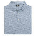 FootJoy Vegas Marker Lisle Golf Polo Mint Julep/Windward Blue/White - SF26 Men