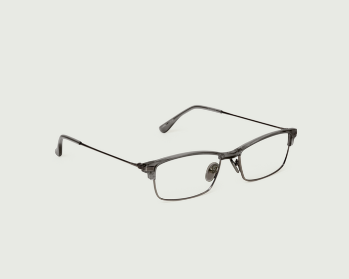 Ant::Foster Eyeglasses Rectangle Black plant-based plastic front diagonal