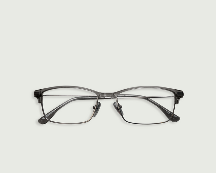 Ant::Foster Eyeglasses Rectangle Black plant-based plastic top