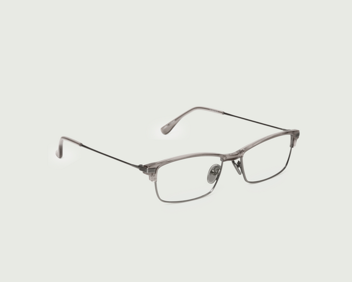 Cove::Foster Eyeglasses Rectangle Black plant-based plastic front diagonal