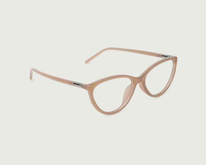 Conch::Fran Eyeglasses cateye nude recycled polyester front diagonal