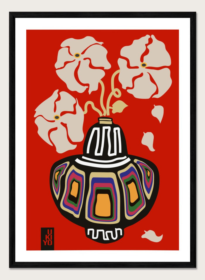 A4/8x12 inches (Framing Available) / Black Wood Frame