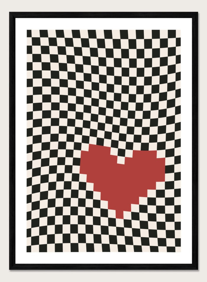A4/8x12 inches (Framing Available) / Black Wood Frame