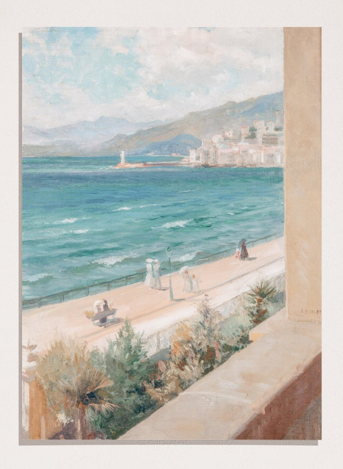 "From My Window in Cannes" Art Print_Sugar & Canvas_Albert Edelfelt