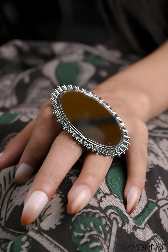 Full Moon Free Size, Adjustable Ring