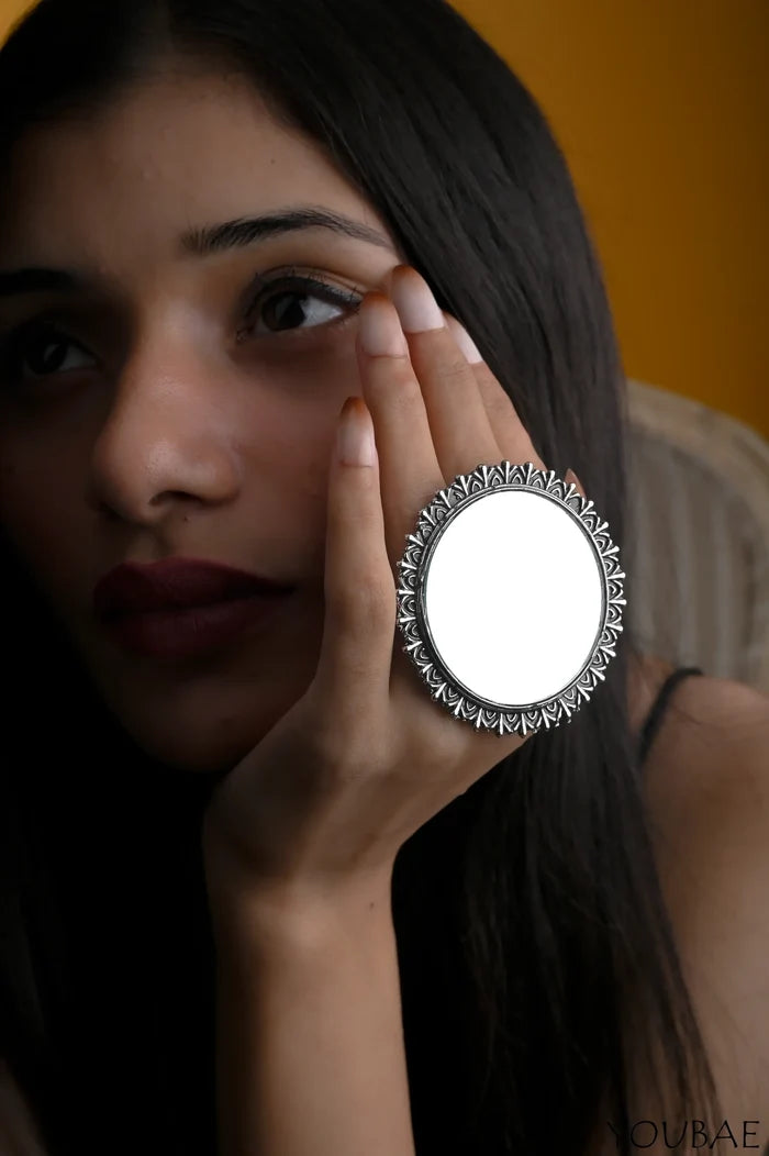 Full Moon Free Size, Adjustable Ring