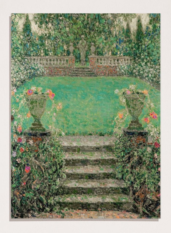 "Garden Steps, Gerberoy" Art Print_Sugar & Canvas_Henri Le Sidaner