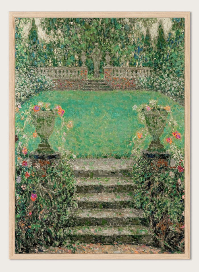"Garden Steps, Gerberoy" Art Print_Sugar & Canvas_Henri Le Sidaner