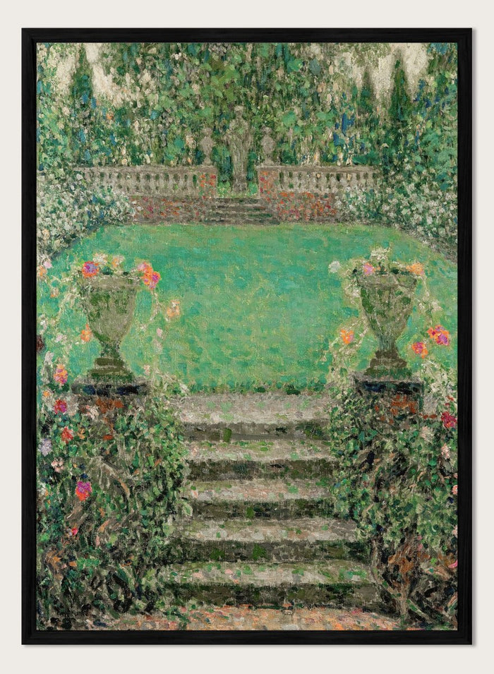 "Garden Steps, Gerberoy" Art Print_Sugar & Canvas_Henri Le Sidaner
