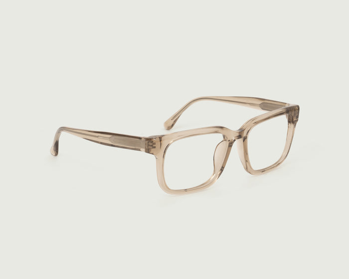 Sesame::Garth Eyeglasses square Brown acetate front diagonal