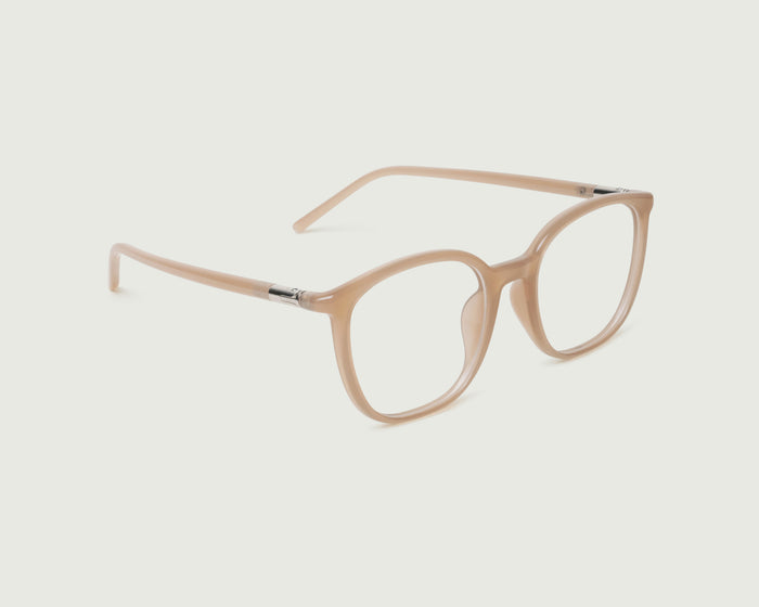 Conch::Gatsby Eyeglasses square nude recycled polyester front diagonal