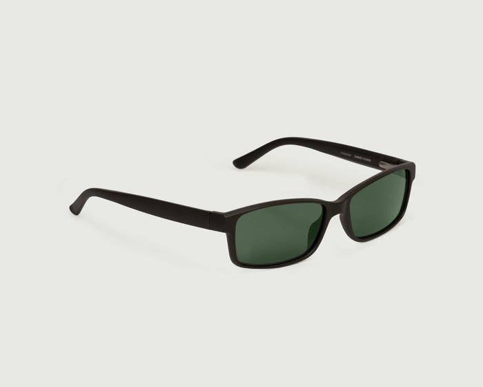 Mantis::Gene Wide Sunglasses rectangle brown recycled polyester front diagonal