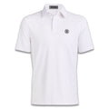 Gfore All Play Spade Geo Stretch Knit Golf Polo (with Gfore Emblem) Snow/Dark Plum - FA26 Men