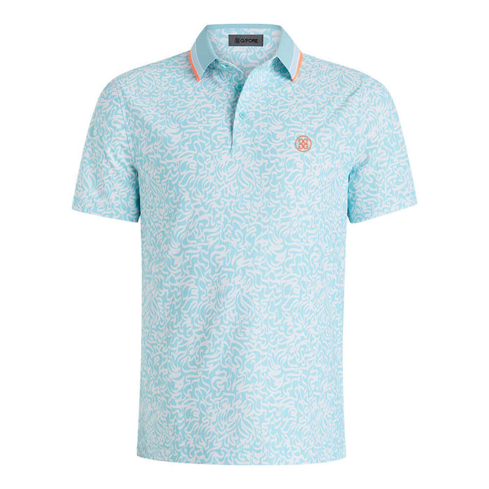 Gfore Scribble Tech Jersey Golf Polo (with Gfore Emblem) Cenote - SP26 Men