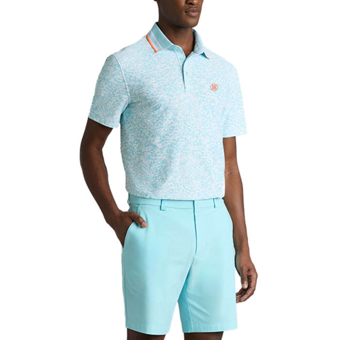 Gfore Scribble Tech Jersey Golf Polo (with Gfore Emblem) Cenote - SP26 Men