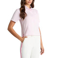 Gfore Tux Quarter Zip Boxy Golf Polo (with Gfore Emblem) Blush - SP26 Women