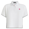 Gfore Tux Quarter Zip Boxy Golf Polo (with Gfore Emblem) Snow - SP26 Women