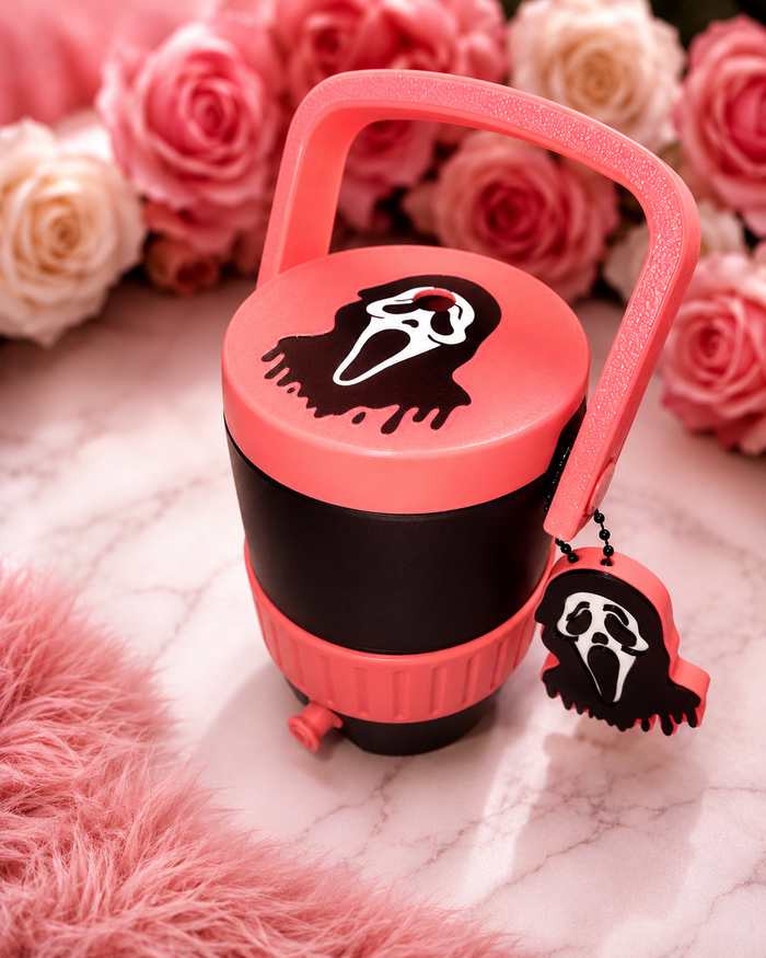 Ghost face can cooler with opener