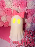 Ghost with bow tea light