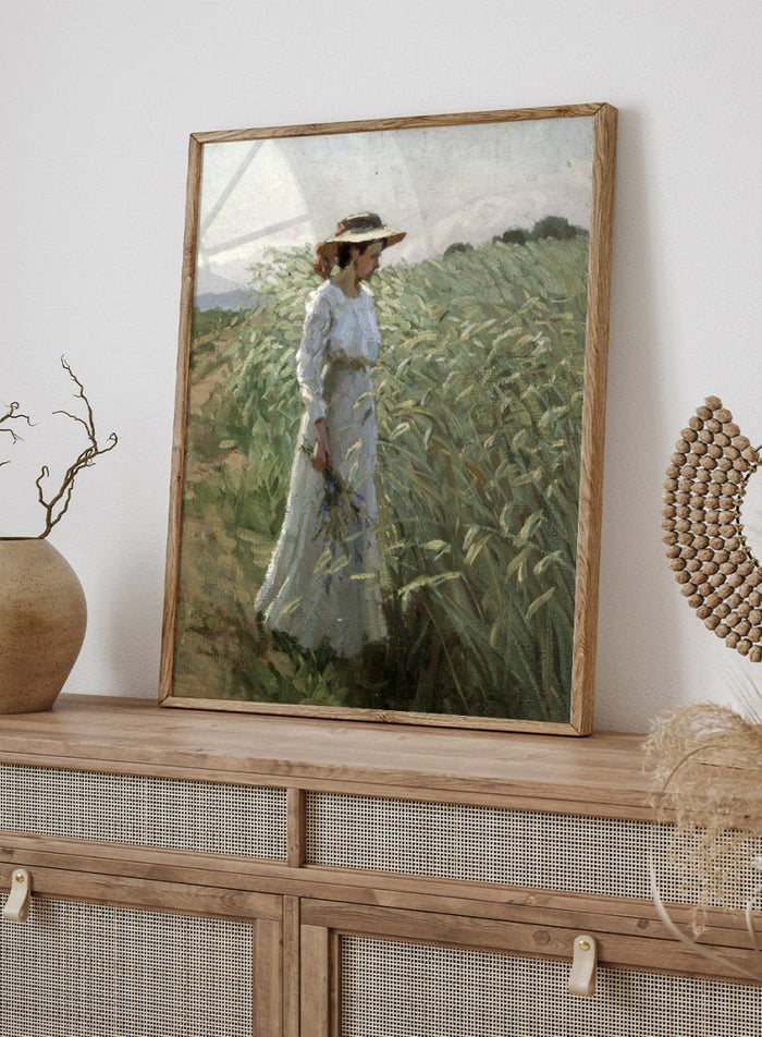 "Girl in the Wheat Field" Art Print_Sugar & Canvas_Bernhard Klinckerfuß
