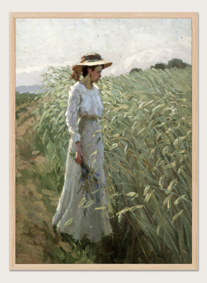 "Girl in the Wheat Field" Art Print_Sugar & Canvas_Bernhard Klinckerfuß