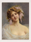 "Girl With Lilacs" Art Print_Sugar & Canvas_Achille Beltrame