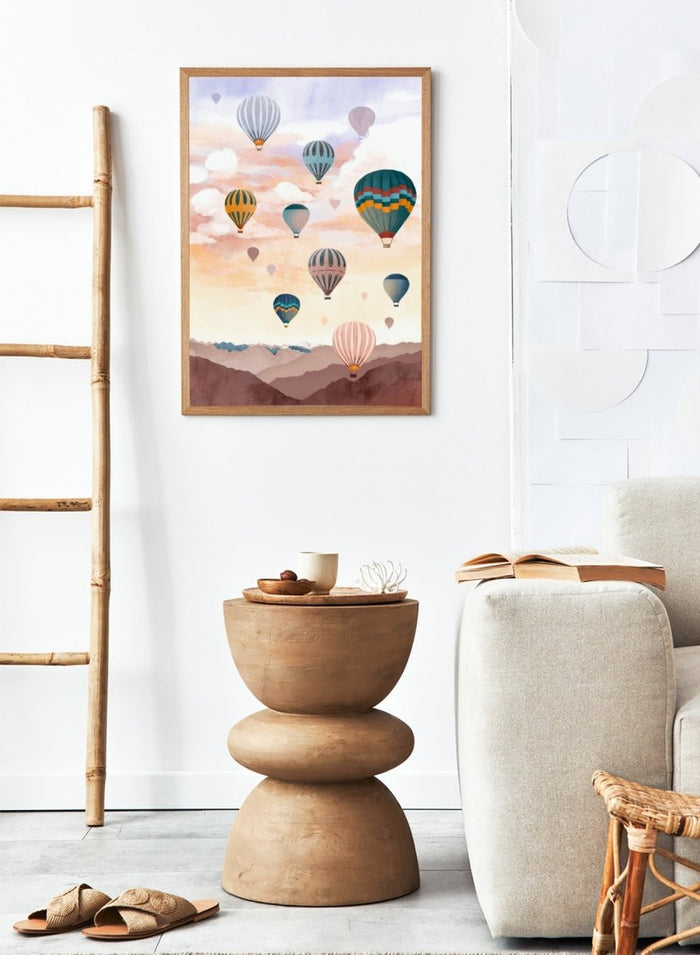 Goed Blauw - Air Balloons Sky Art Print