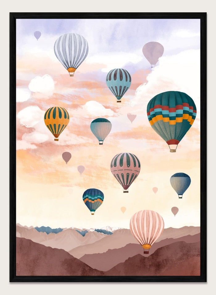 Goed Blauw - Air Balloons Sky Art Print