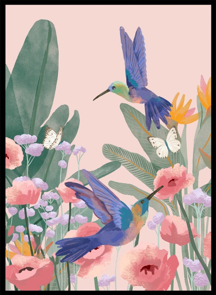 Goed Blauw - Hummingbirds Art Print
