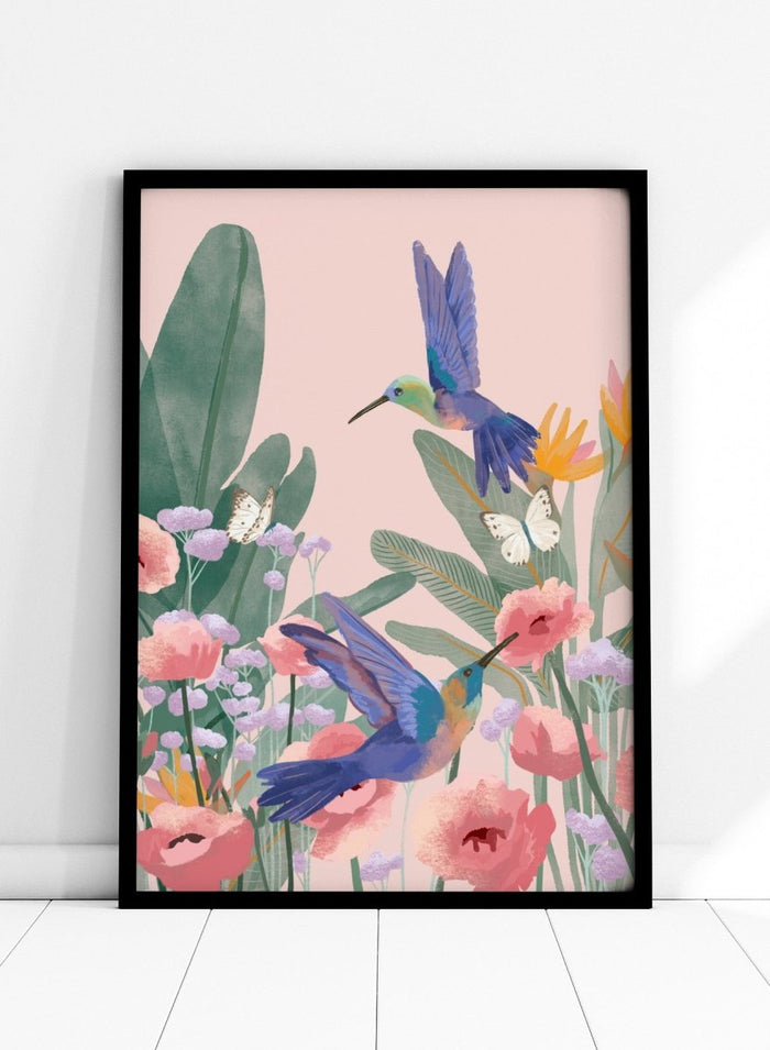 Goed Blauw - Hummingbirds Art Print