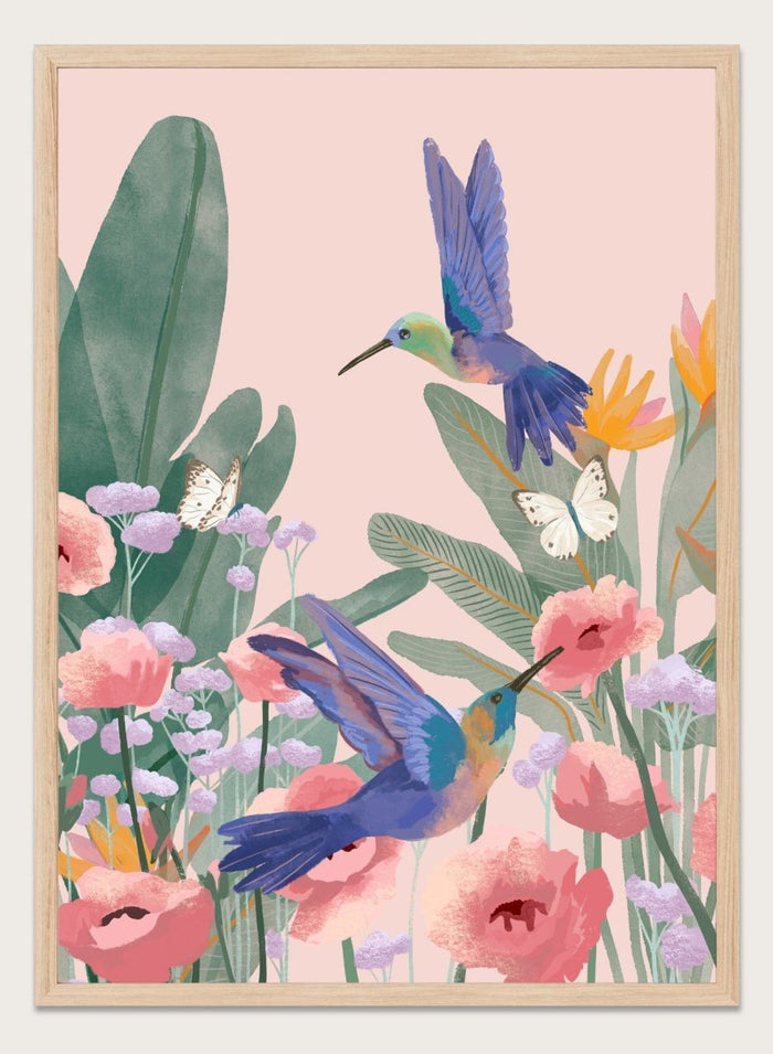 Goed Blauw - Hummingbirds Art Print