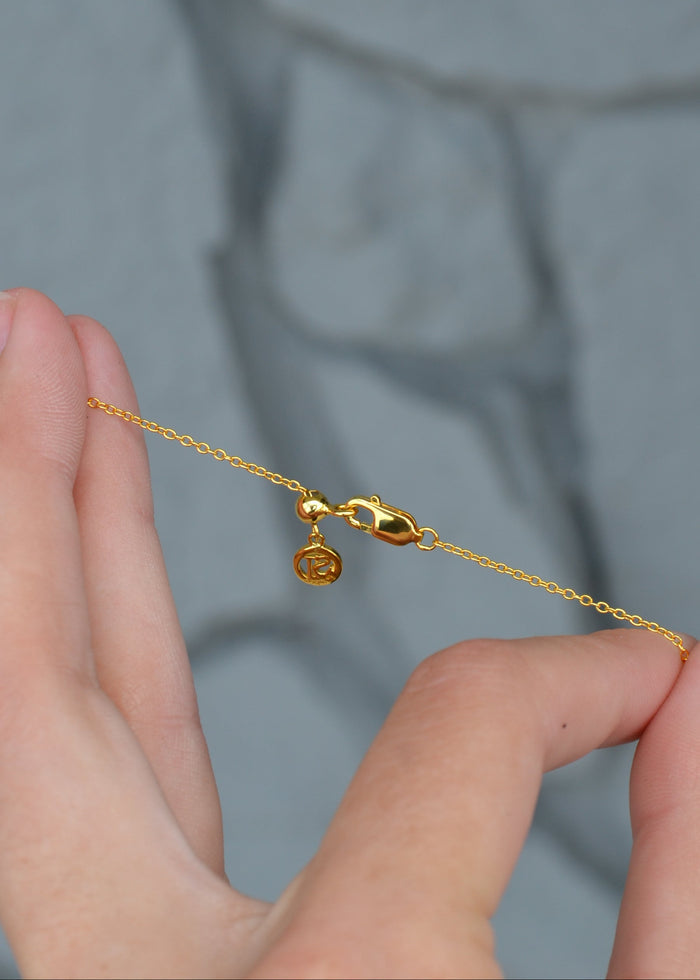 Gold Plated Stone Tennis Necklace