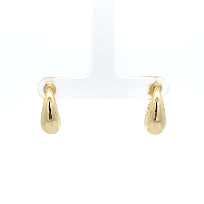 Gold Plated Teardrop Hoop Earrings