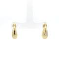 Gold Plated Teardrop Hoop Earrings