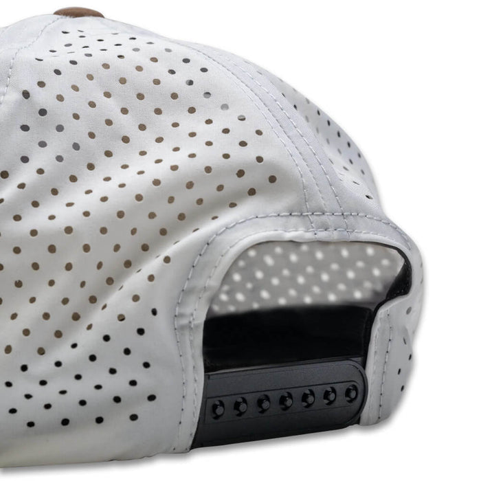 Golfio - Pins & Aces Highland Cow Perforated Rope Golf Cap White - 25 Men