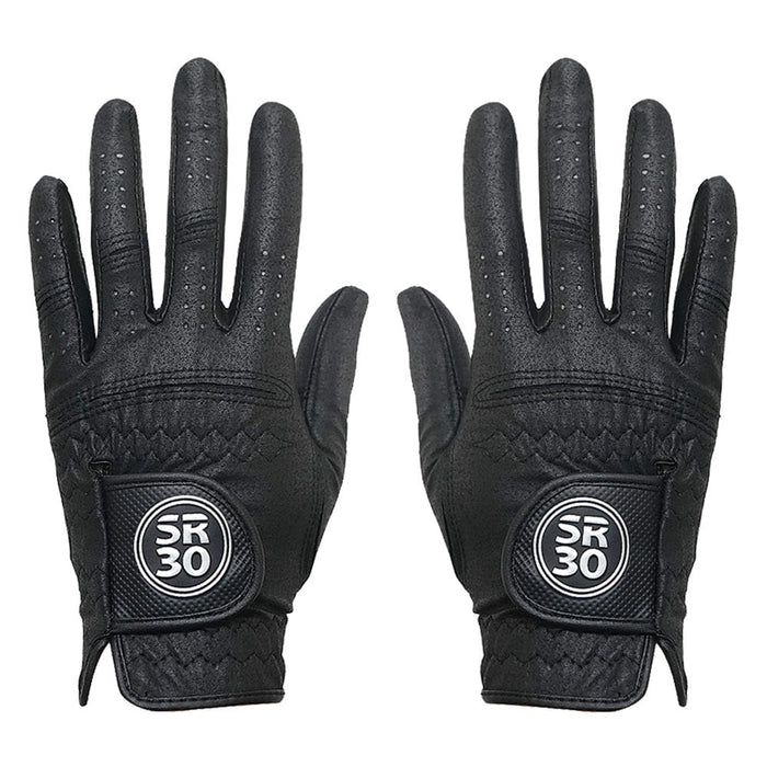 Golfio - SR30 Pair Golf Glove Black - 26 Women