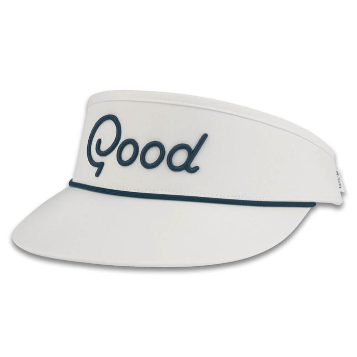 GoodGood Golf A-List Classic Golf Visor White/Navy - SU26 Men