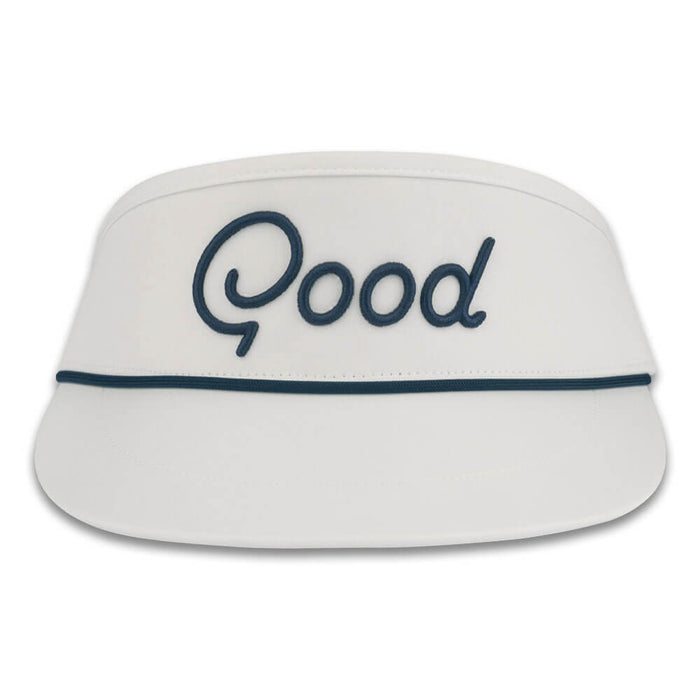 GoodGood Golf A-List Classic Golf Visor White/Navy - SU26 Men