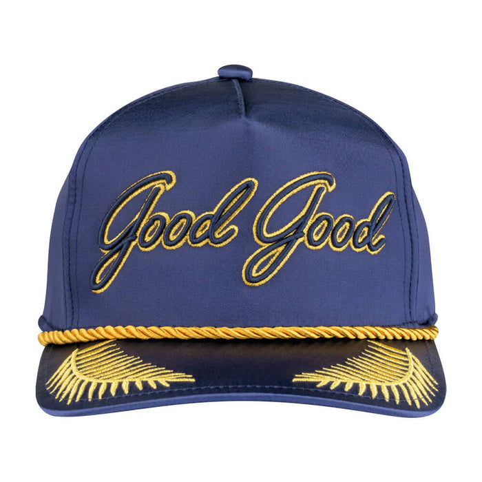 GoodGood Golf Flyer Rope Golf Cap Navy/Yellow - 26 Men
