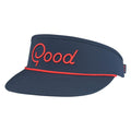 GoodGood Golf Freedom Classic Golf Visor Navy/Red - SU26 Men