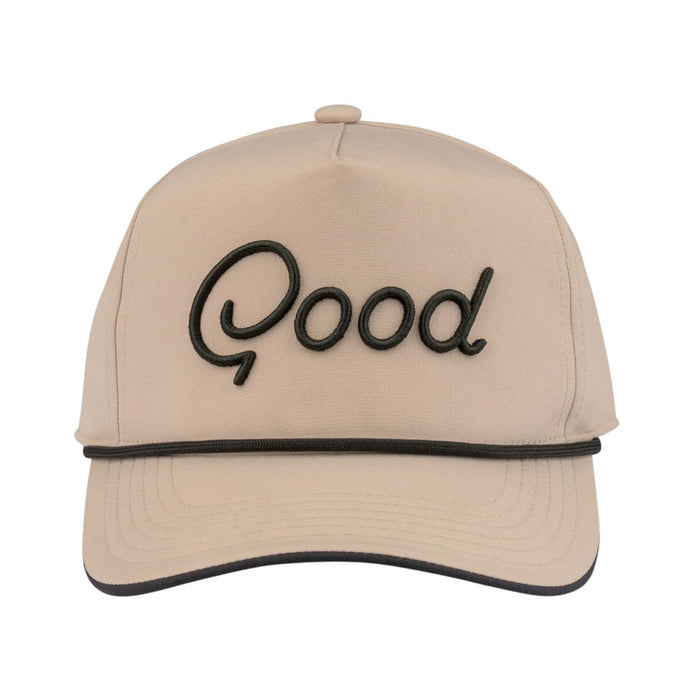 GoodGood Golf Good Swing Rope Golf Cap Ivory/Black - SU26 Men