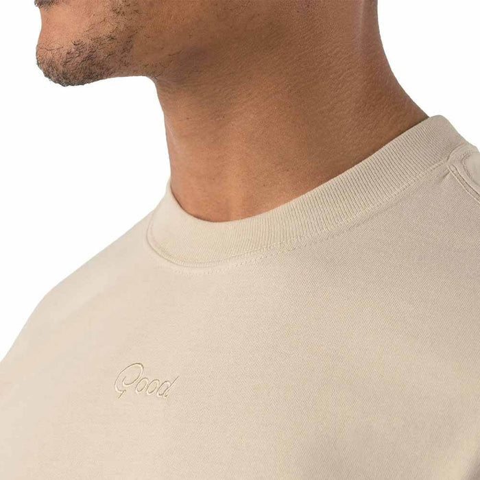 GoodGood Golf Hazy Day Boxy Golf T-Shirt Beige - SU26 Men