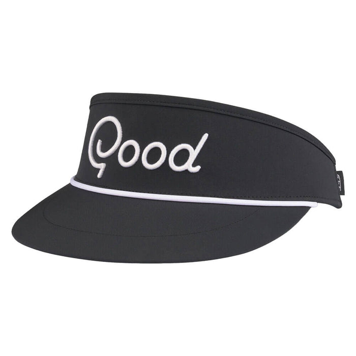 GoodGood Golf Hole In One Classic Golf Visor Black/White - SU26 Men