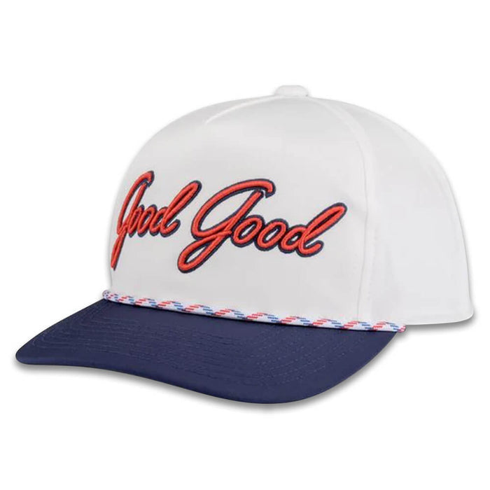 GoodGood Golf On Board Rope Golf Cap White/Navy/Red - 26 Men