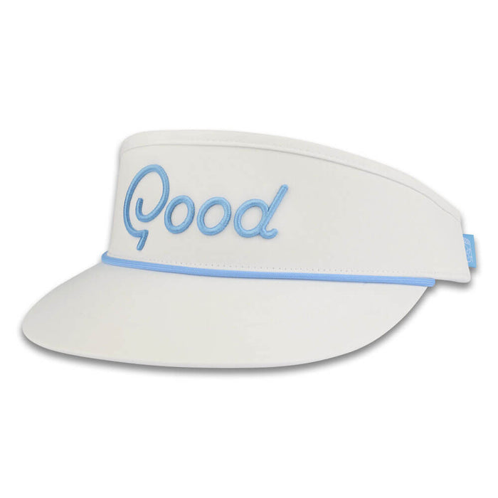 GoodGood Golf The Goodest Classic Golf Visor White/Sky Blue - SU26 Men