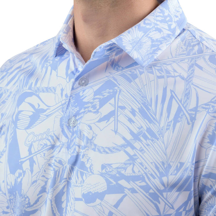 GoodGood Golf Voyage Golf Polo Sky Blue/White - 26 Men