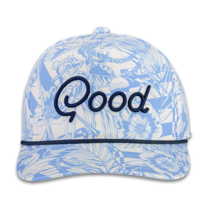 GoodGood Golf Voyage Rope Golf Cap Sky Blue/White/Navy - 26 Men