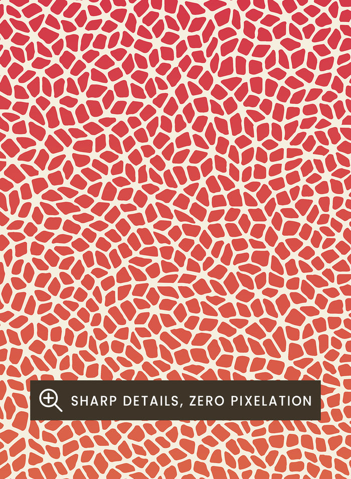 Gradient Infinity Nets Inspired by Yayoi Kusama Art Print