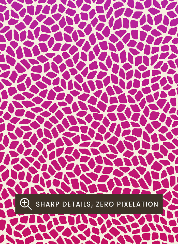 Gradient Infinity Nets Inspired by Yayoi Kusama Art Print